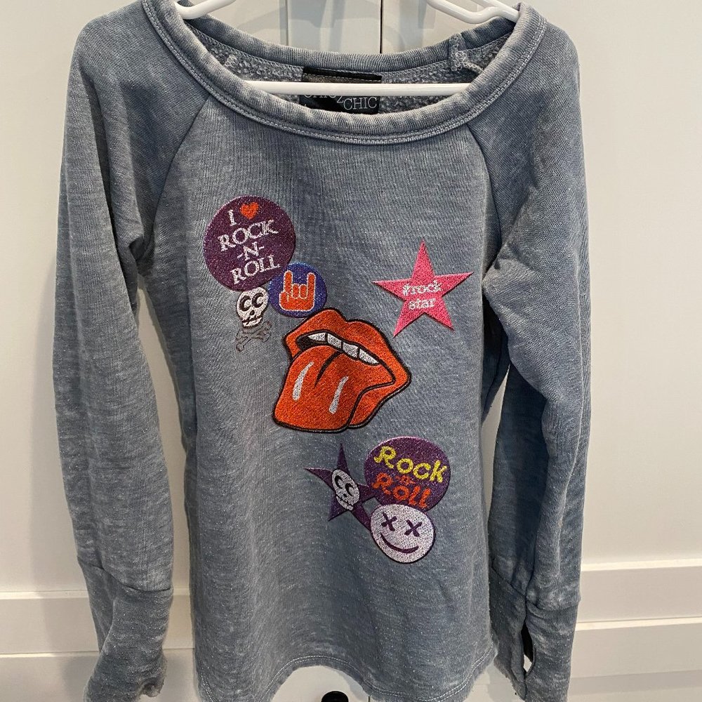 CHIC 2 CHIC ADORABLE KIDS SWEATSHIRT EUC SIZE M